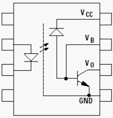 5962-9085401K, Герметичный оптрон с транзисторным выходом. Исполнение DSCC SMD Класс K